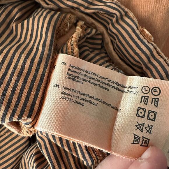 Mayoral Classy Line Kids Size 5 Shorts Linen Blend Orange Beach Summer GUC - Picture 5 of 6